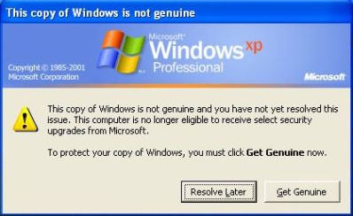 حذف رسالة Windows Genuine Advantage بدون برامج 1